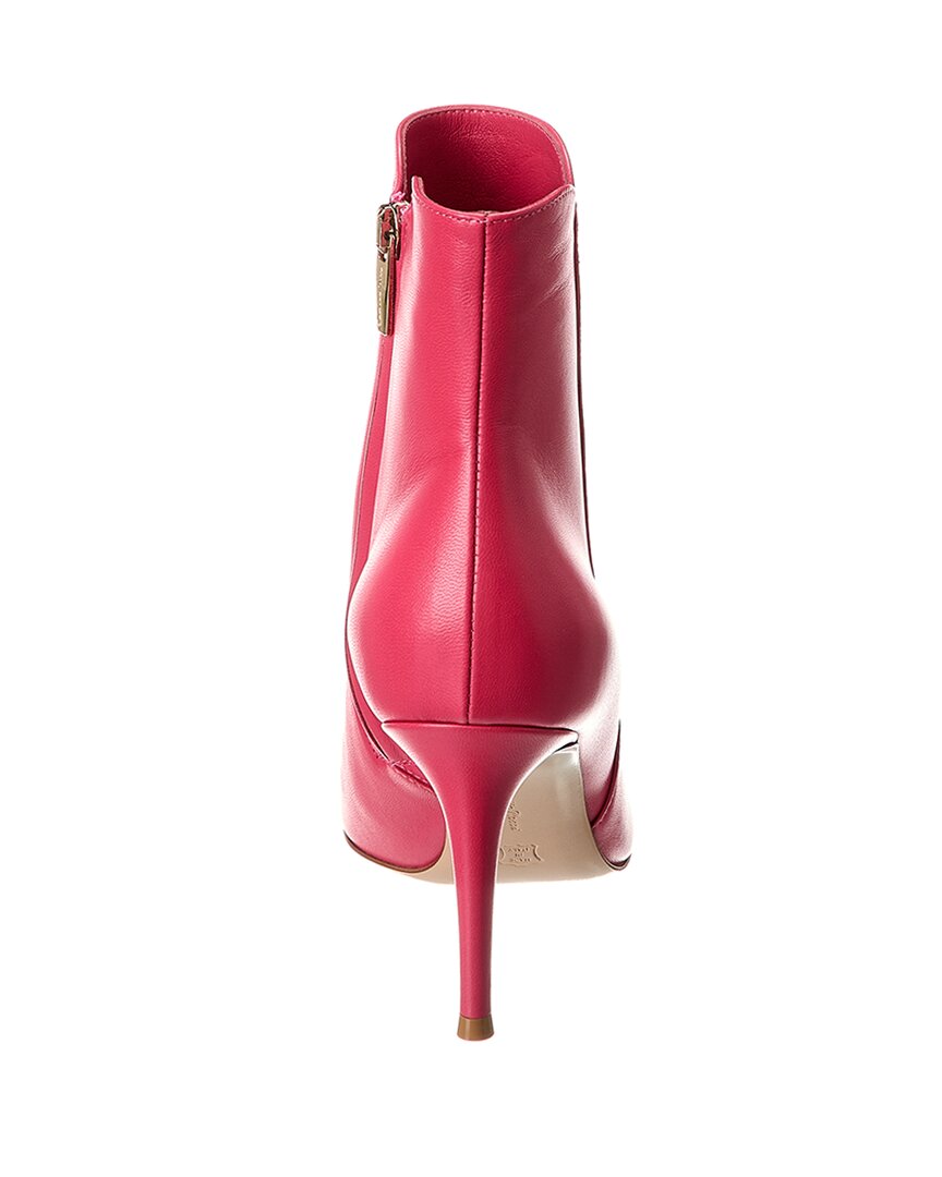 Кожаные ботильоны Gianvito Rossi Levy 85, розовый — фото 3