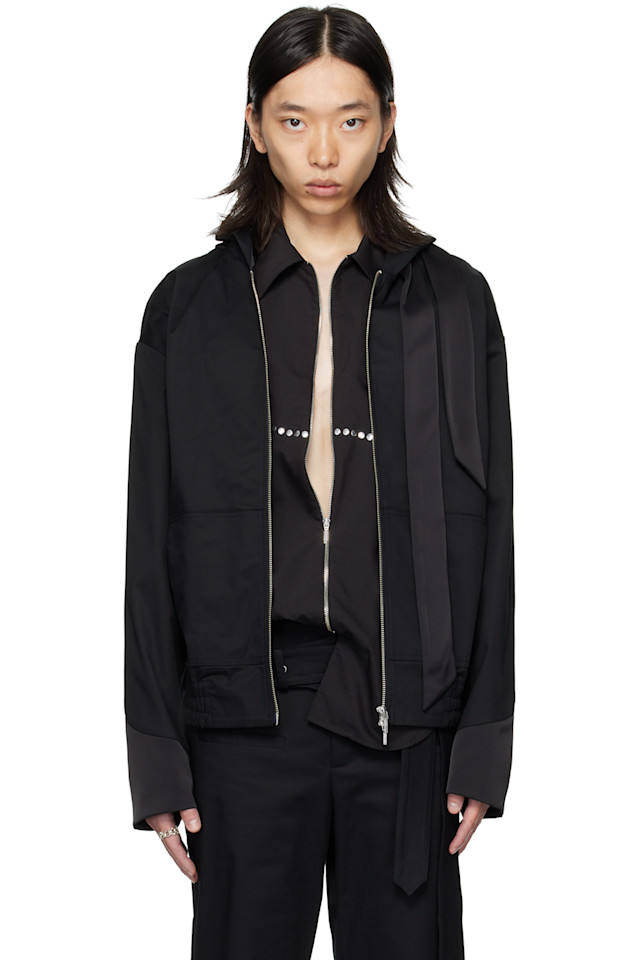 

Куртка с капюшоном и шарфом A.V. Vattev, черный