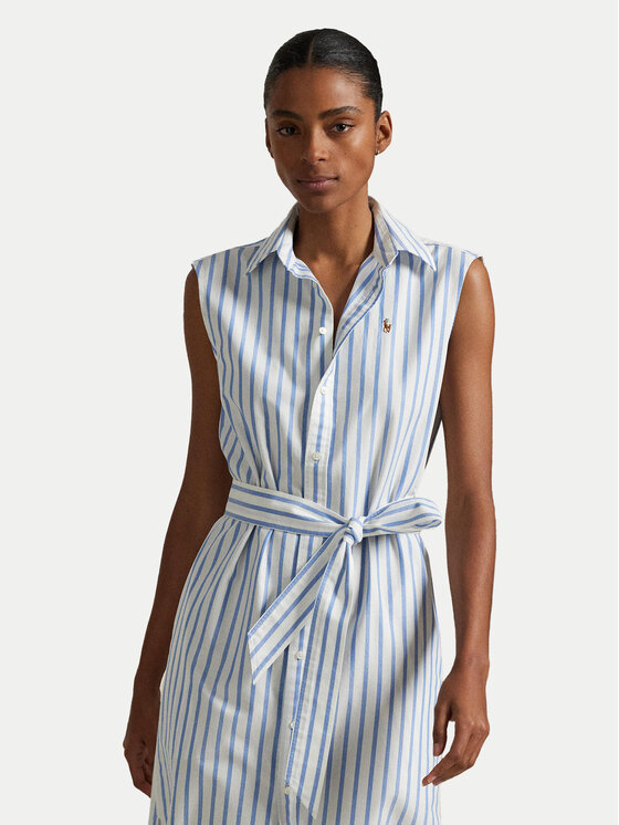 

Платье-Рубашка стандартный крой 211973767001 Polo Ralph Lauren, голубой