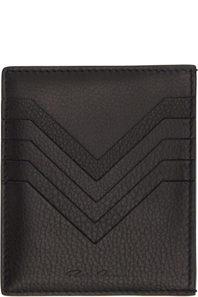 

Визитница Porterville Square Soft Grain черного цвета Rick Owens