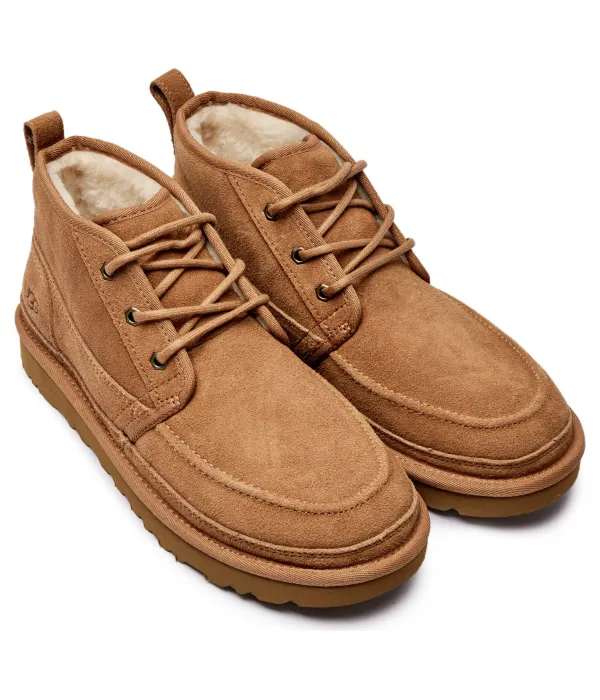 Мужские зимние ботинки Ugg Neumel moc замшевые утепленные, коричневый — фото 3