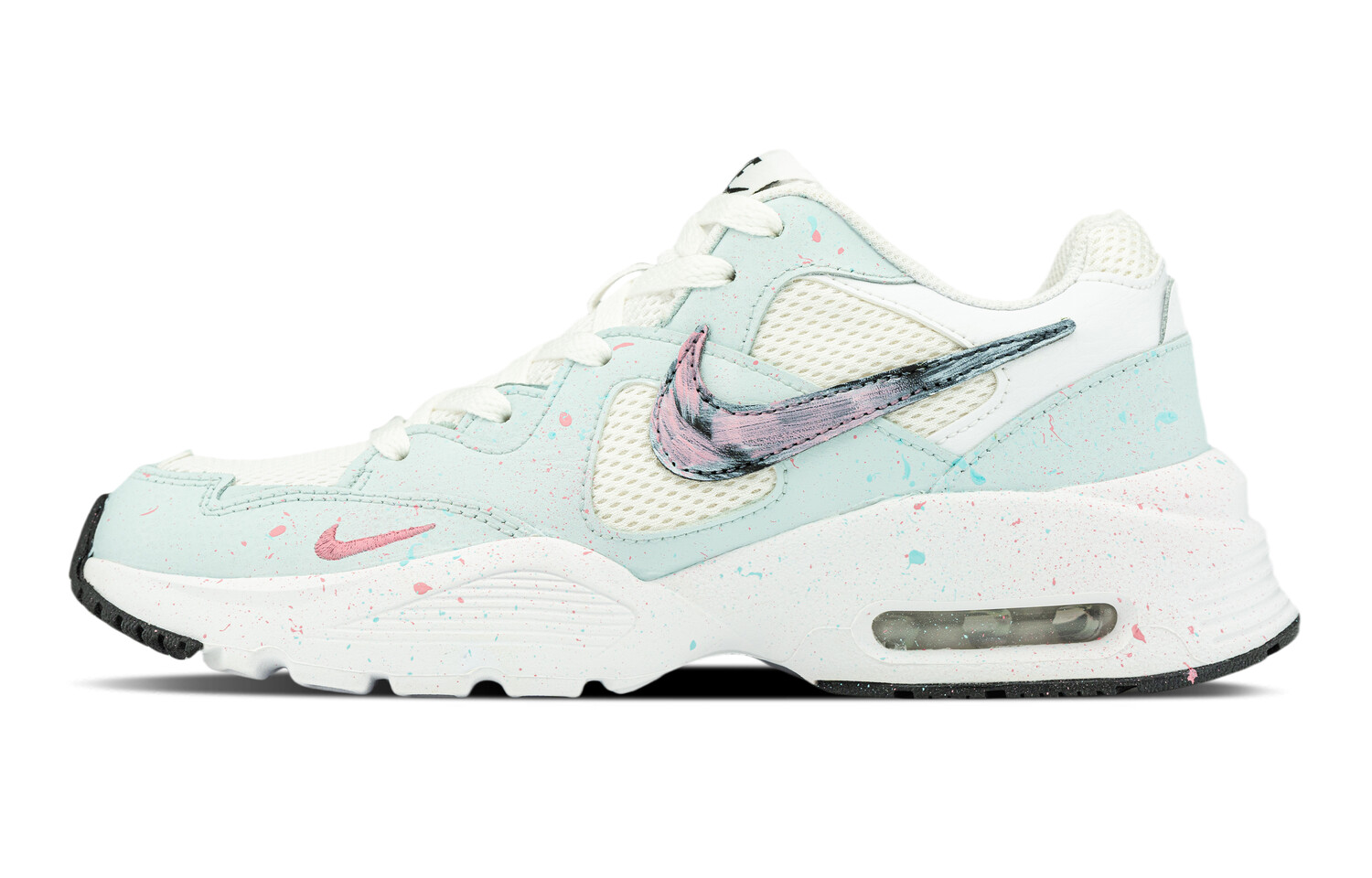 

Кроссовки Air Max Fusion женские с низким верхом, белые/черные Nike