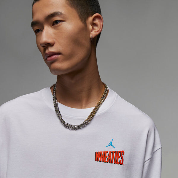 Футболка Air Jordan Flight MVP Long Sleeve T-Shirt 'White', белый — фото 2