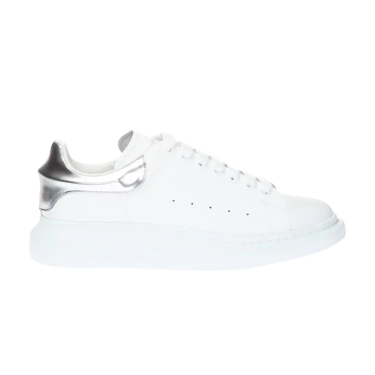 

Кроссовки Alexander McQueen Oversized Sneaker 'White Silver', белый