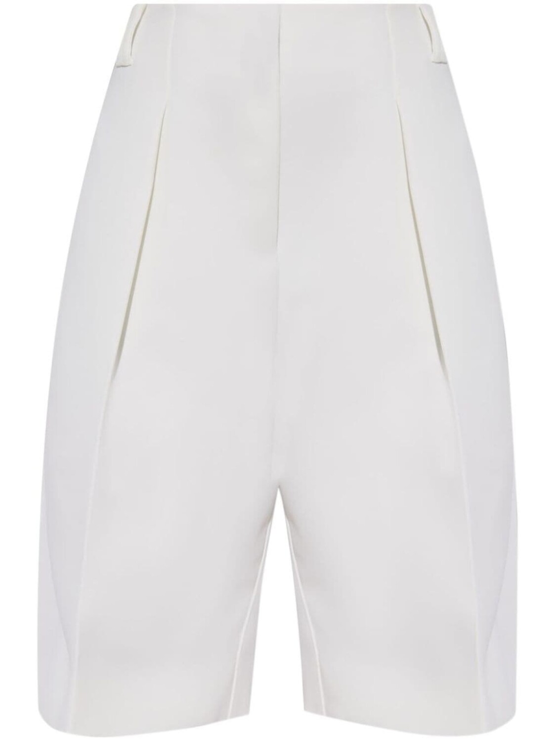 

Jacquemus шорты с завышенной талией и складками, белый