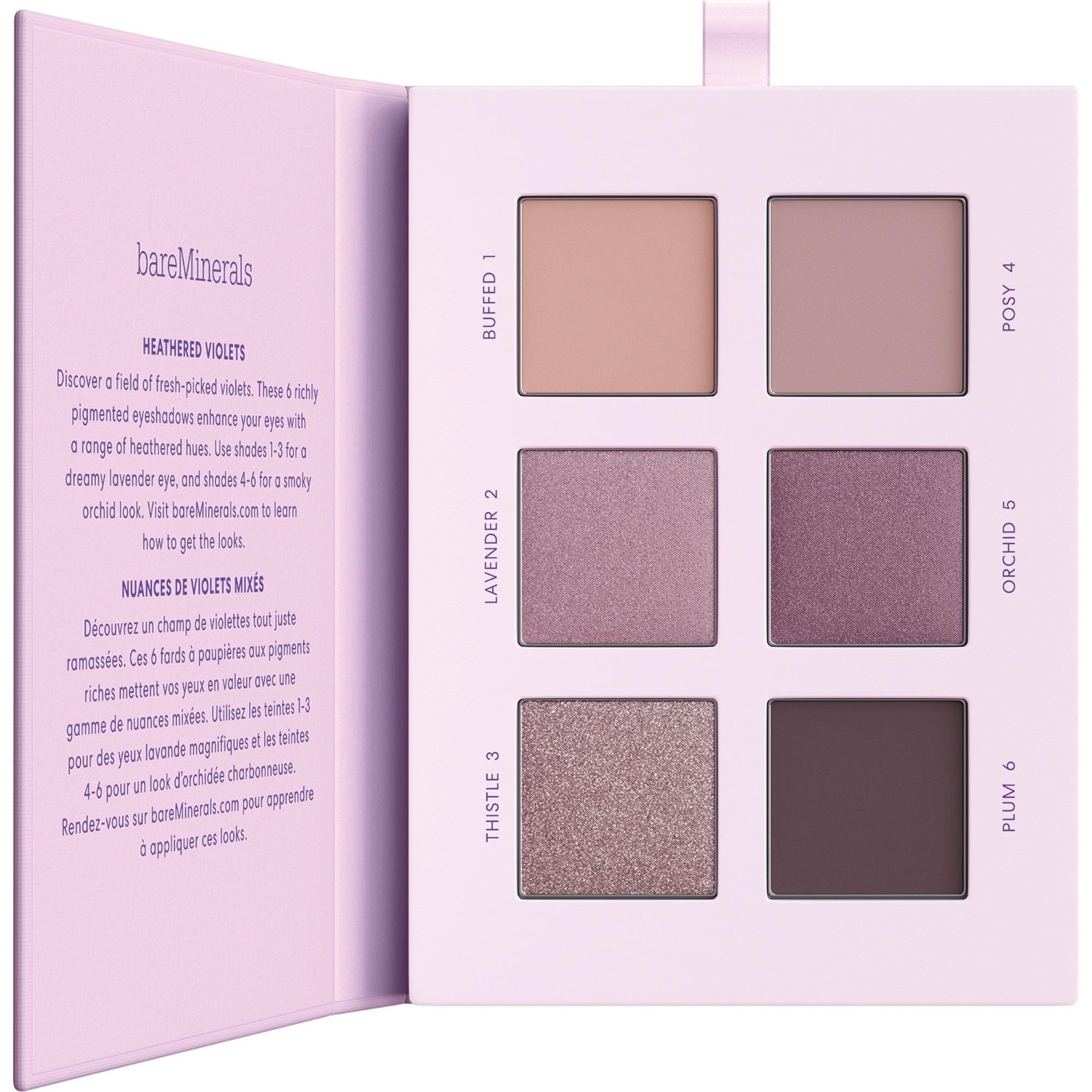 

Тени для век mineralist eyeshadow palette Bareminerals, heathered, вес 7.8 гр.