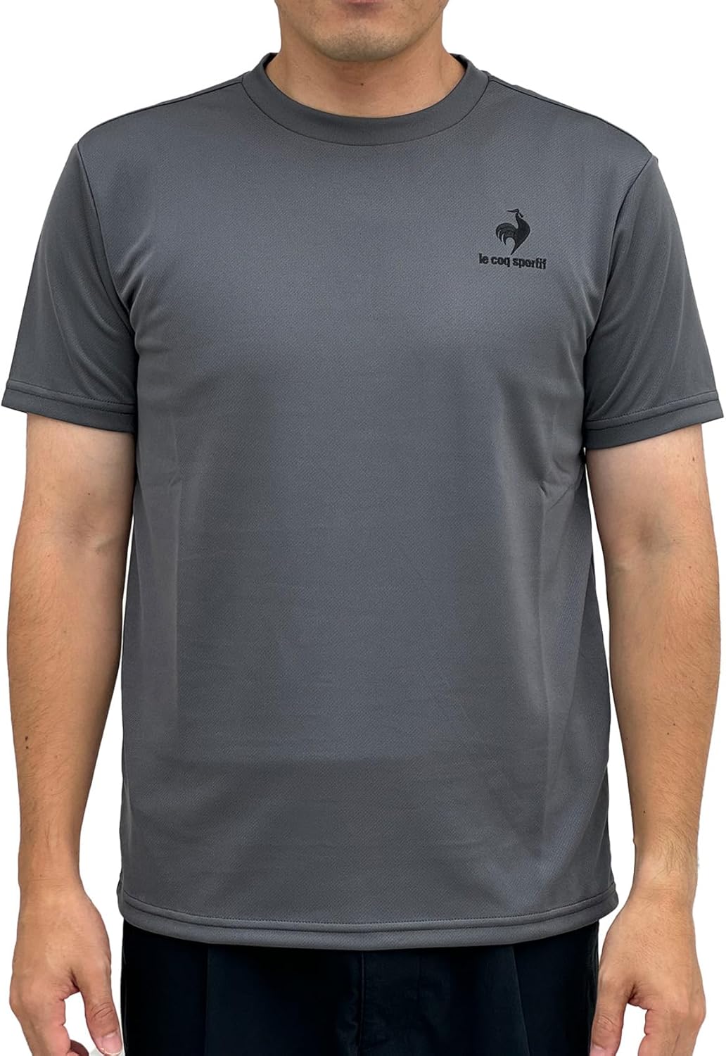 

Футболка с коротким рукавом Le Coq Sportif, влагоотводящая, быстросохнущая, с защитой от УФ-излучения, эластичная, цельная, унисекс, подходит для бега, тренировок, тенниса и взрослых