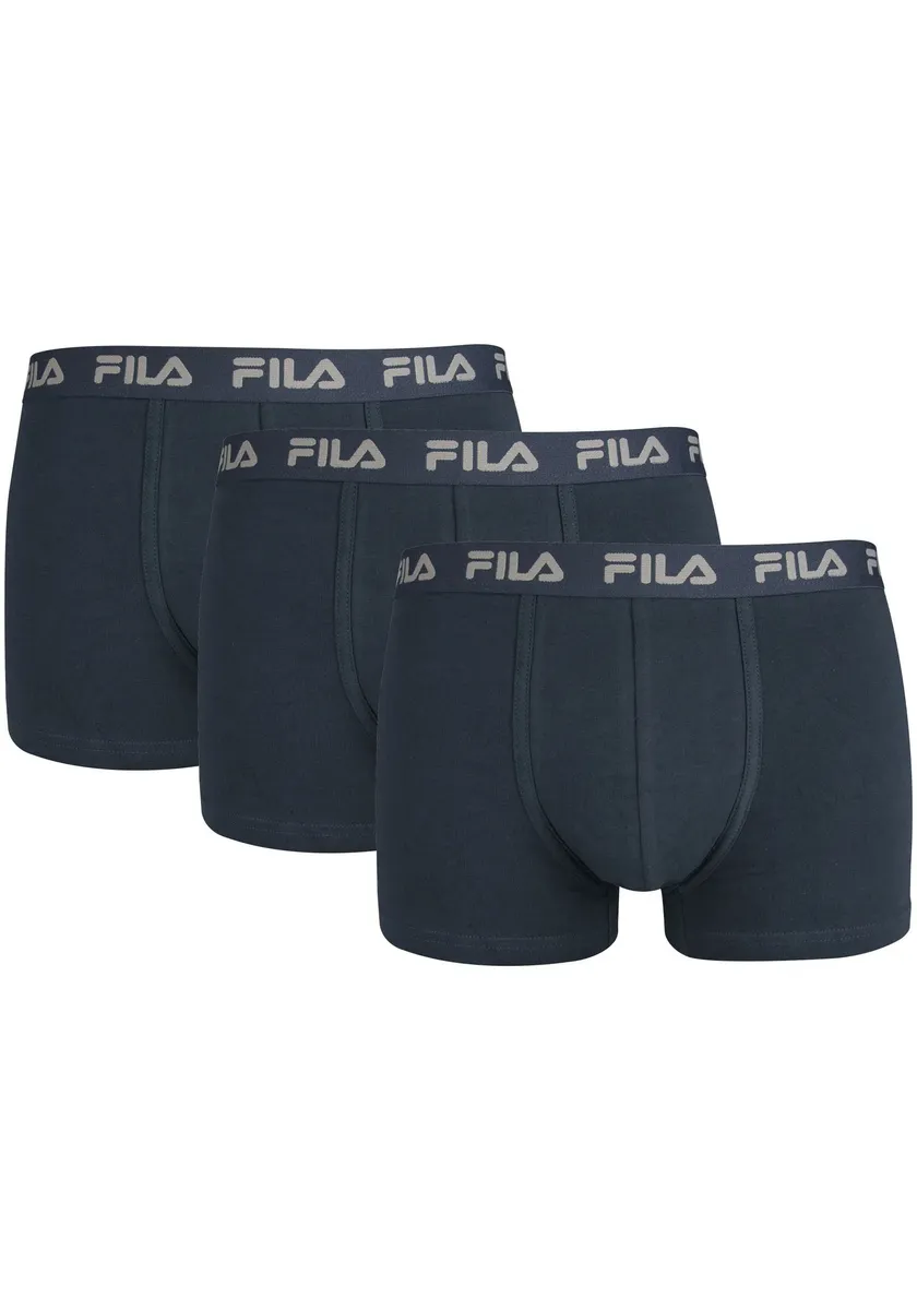 

Боксеры Fila (3 шт. в упаковке), с эластичным поясом с логотипом, цвет морской волны