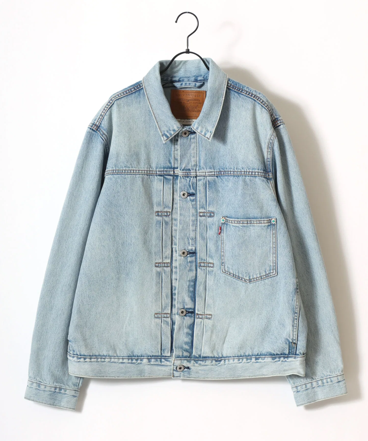 Джинсовая куртка Levi's TYPE-1 TRUCKER / Джинсовая куртка оверсайз / G-Jean / Женская / Мужская — фото 3