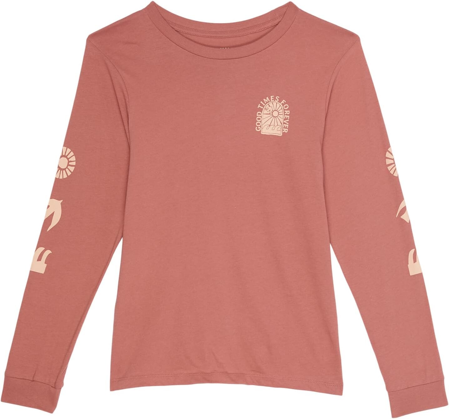

Футболка Tiny Whales Good Times Forever Long Sleeve Tee, цвет Brick