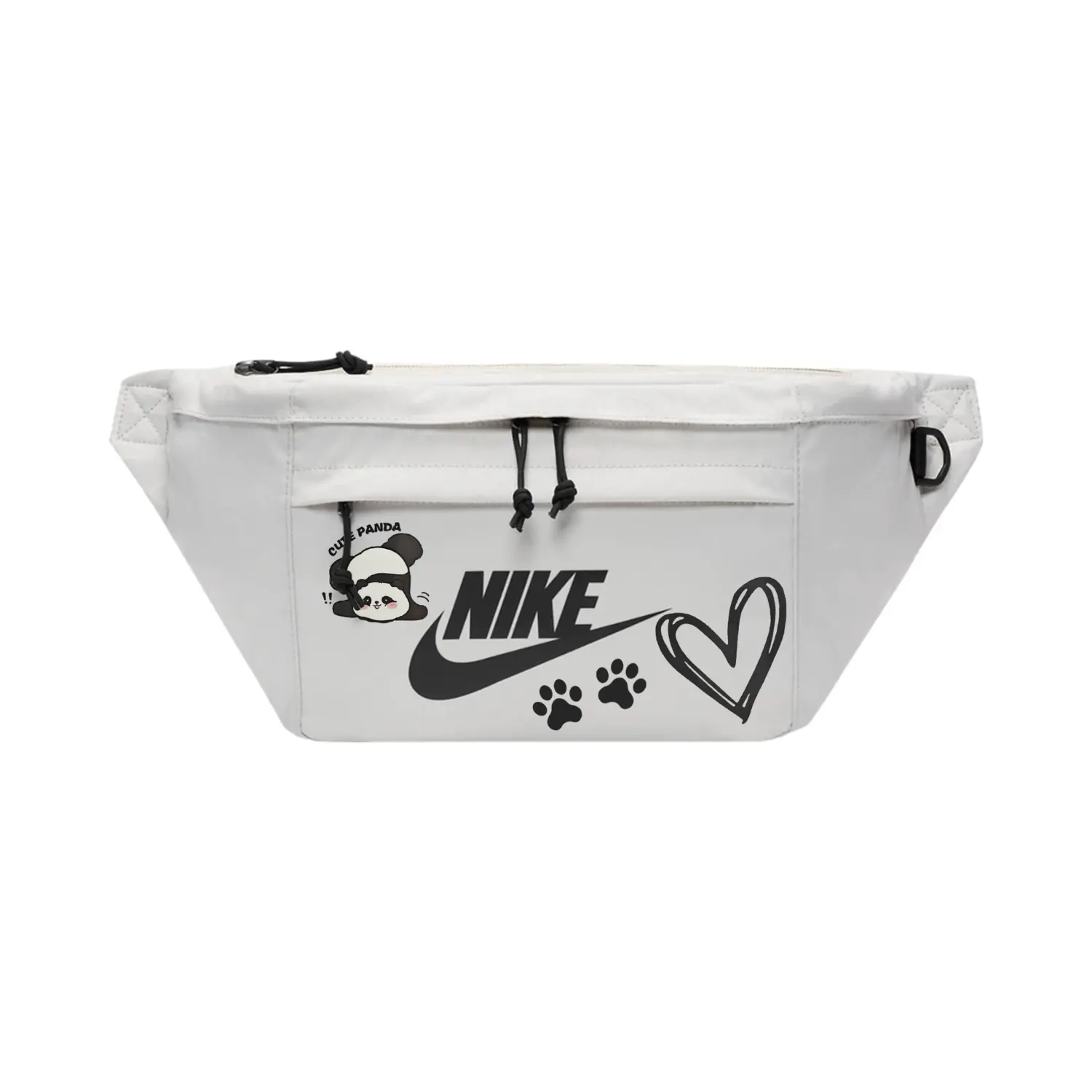 

Nike Тканевая поясная сумка унисекс светло-бежевая Light Bone, Happiness Bear-Light Bone