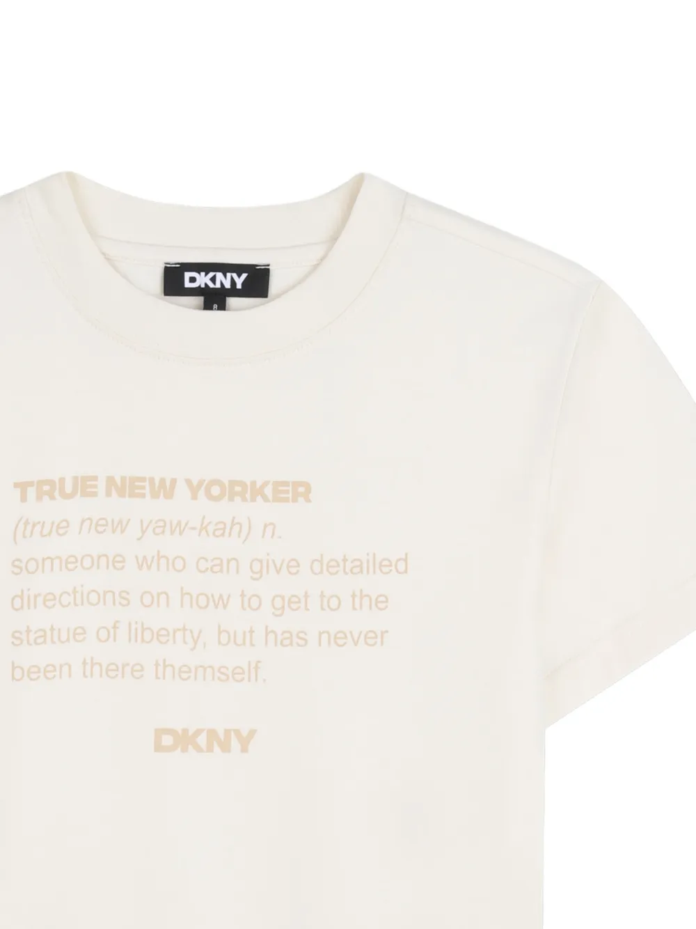 Футболка с короткими рукавами Dkny Kids, нейтральный — фото 3