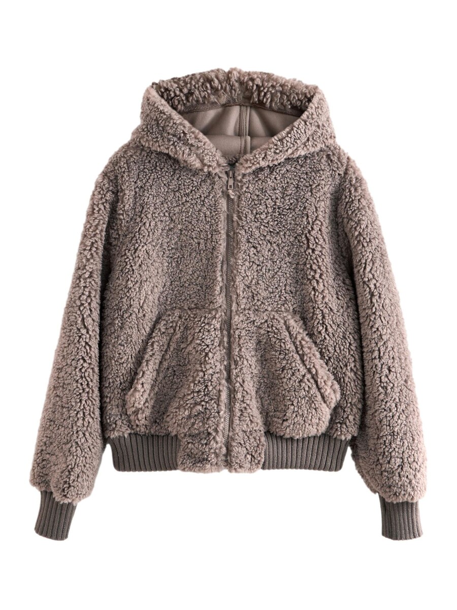 

Толстовка с капюшоном на молнии Next Zip-Up Hoodie, коричневый
