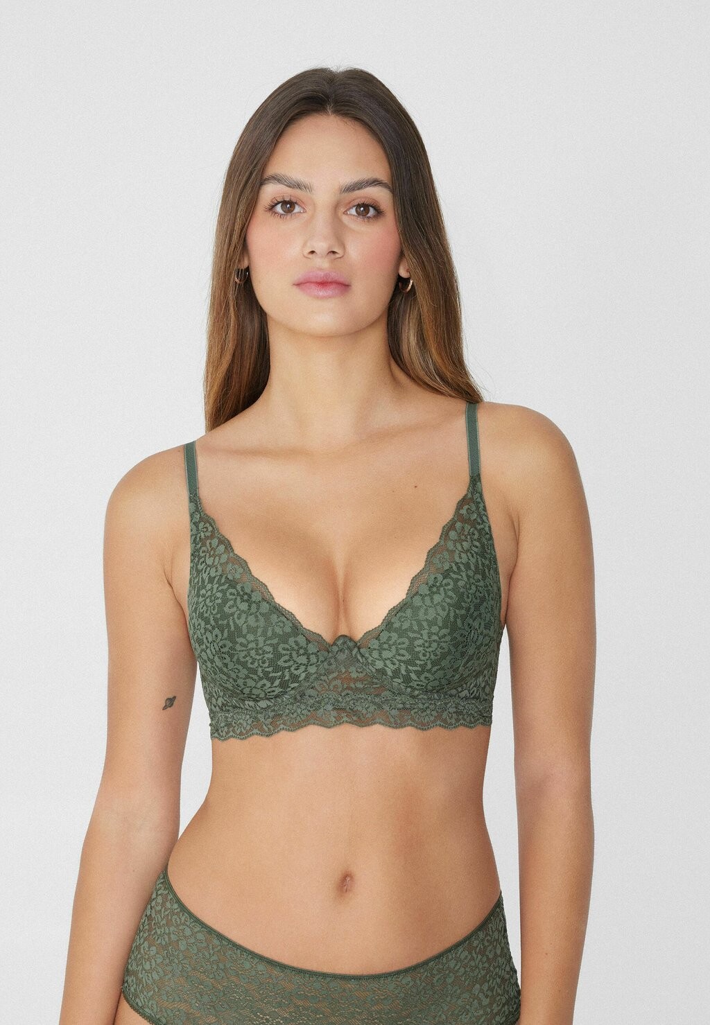 

Бюстгальтер пуш-ап SUPER MALIBÙ Tezenis, оливковый