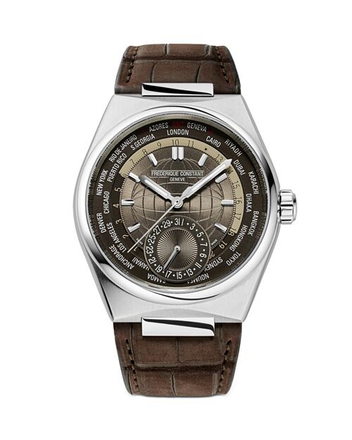 

Часы Highlife Worldtimer, 41 мм Frederique Constant, цвет Brown