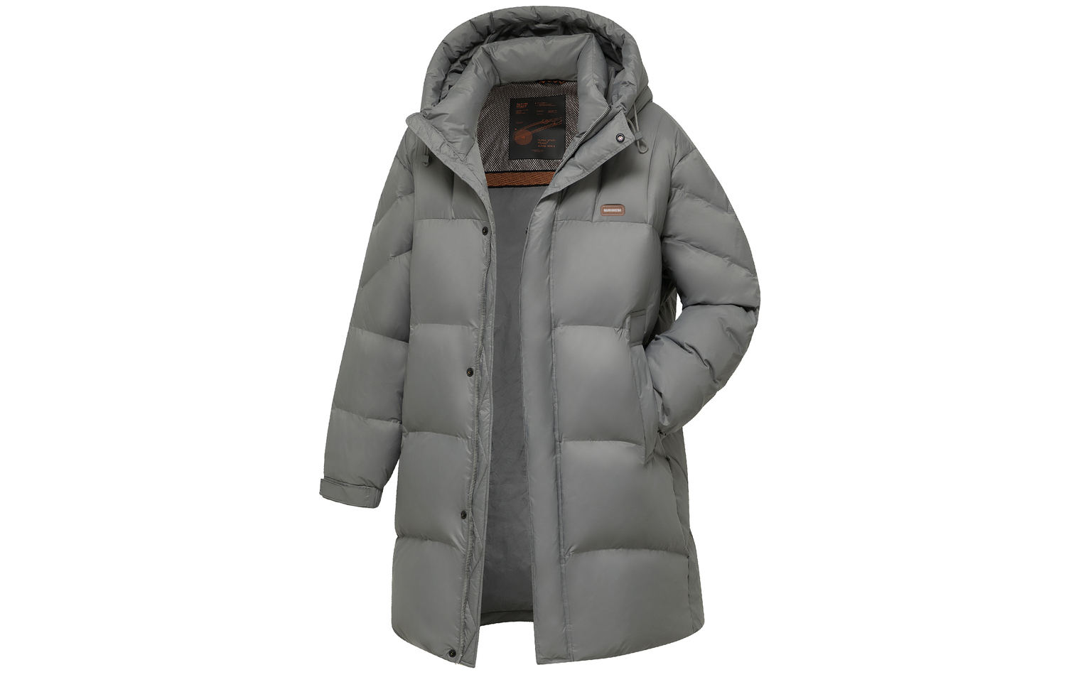 

Пуховик Unisex с капюшоном утепленный WARRIOR, серый [windproof and waterproof]