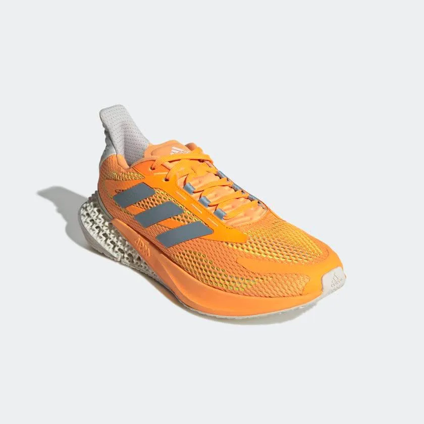 Кроссовки Adidas Men's 4DFWD 2, оранжевый/серый/желтый — фото 4
