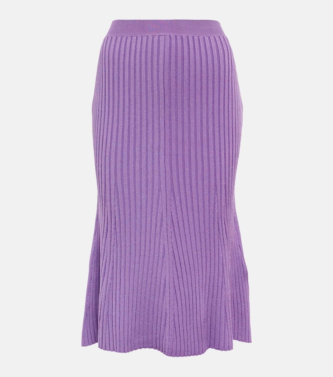 

Юбка миди из ребристой ткани Stella McCartney, Lilac