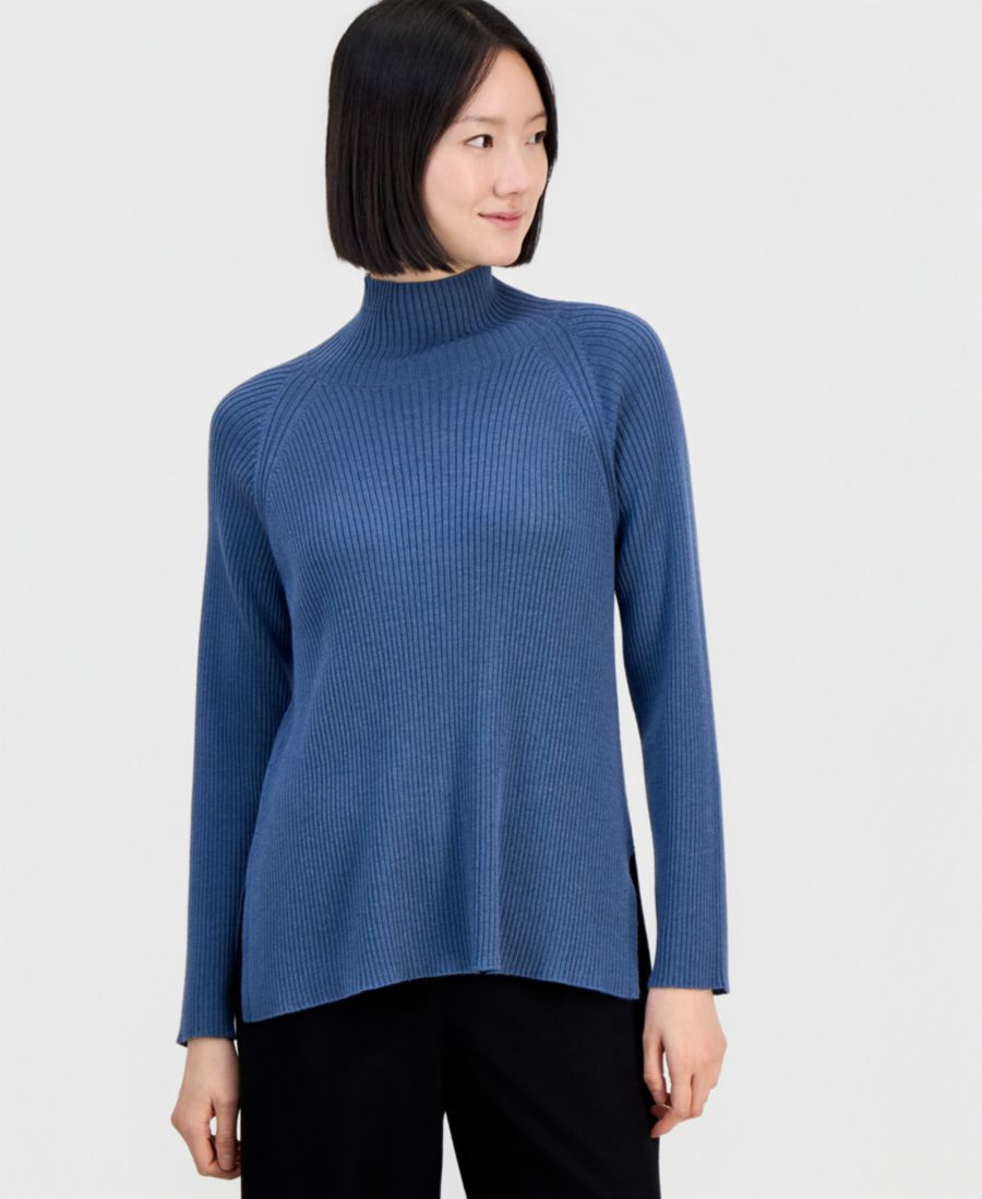 

Женский свитер с высоким воротником из мериносовой шерсти Eileen Fisher, Sspry