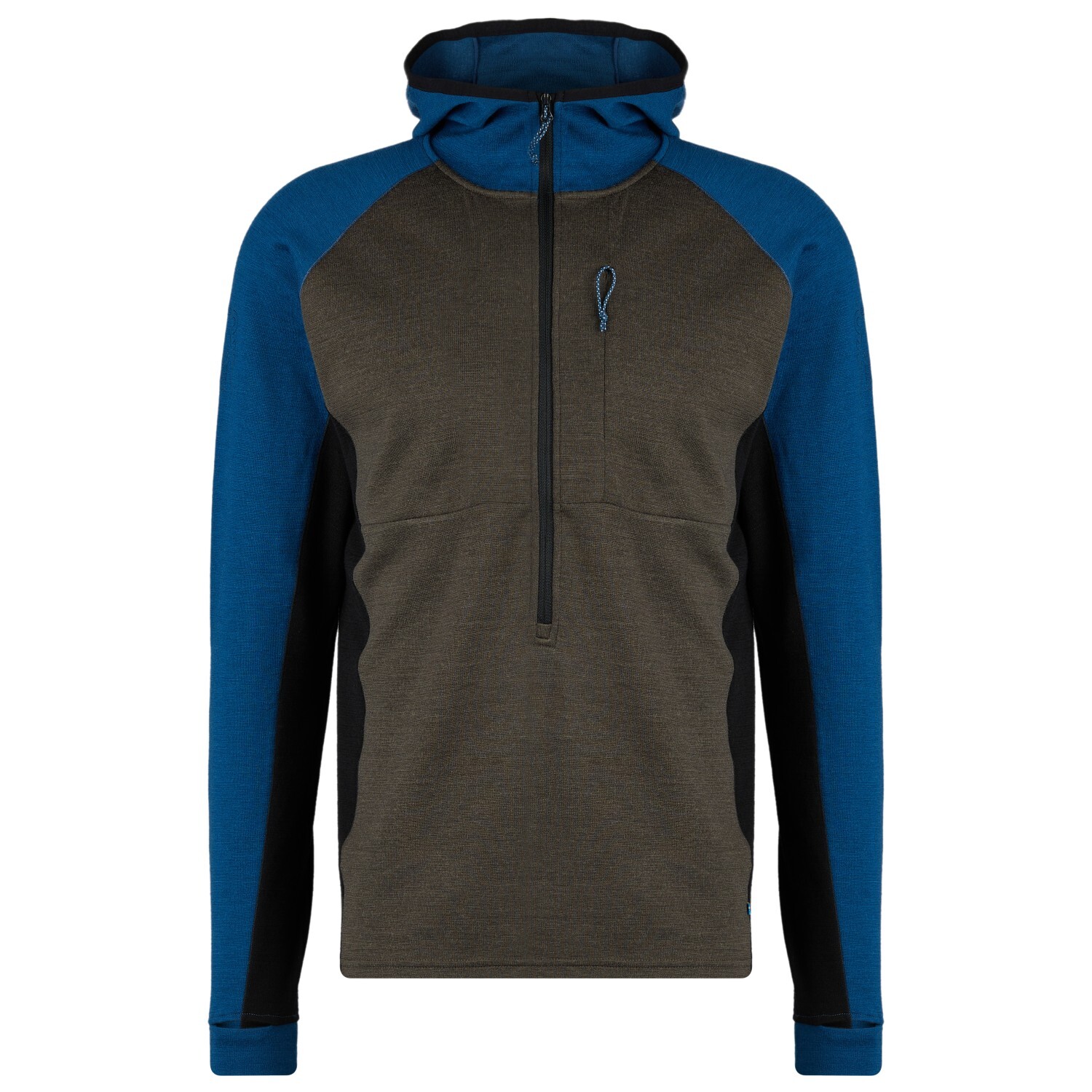 

Толстовка из мериноса Stoic Merino260 StadjanSt 3/4 Zip w Hood, цвет Deep Brown Multi