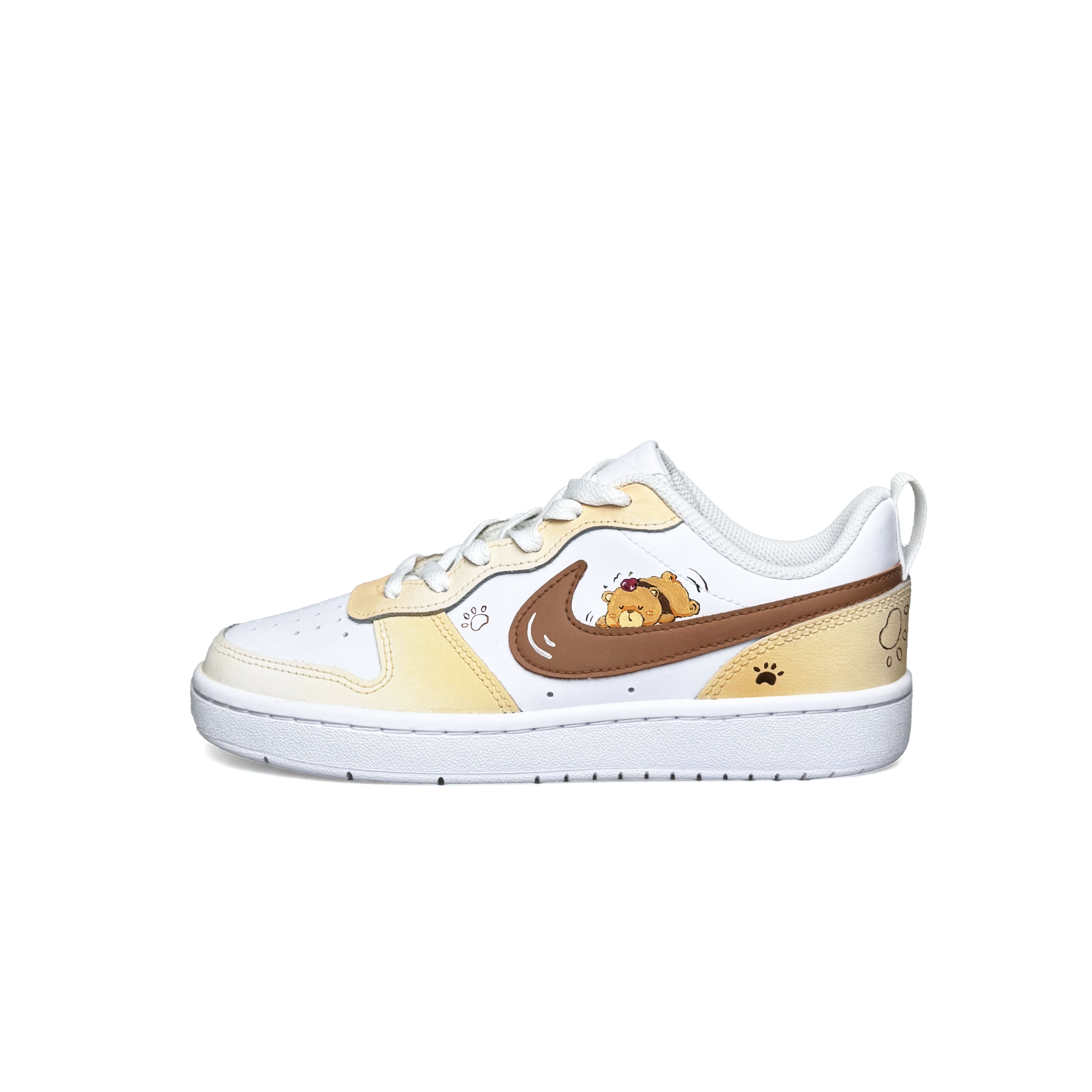 

Детские кроссовки для скейтбординга Court Borough Sleepy Bear Low 2 с нескользящей подошвой для подростков Nike, коричневый