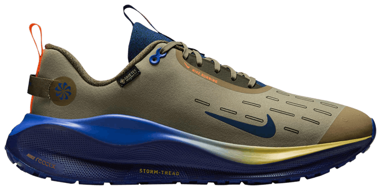 

Кроссовки Nike ReactX Infinity Run 4 GORE-TEX 'Neutral Olive Thunder Blue', зеленый
