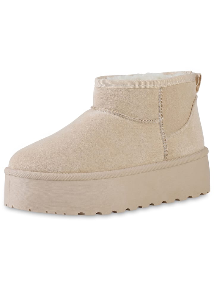 Ботильоны VAN HILL Plateau Boots Allison, бежевый