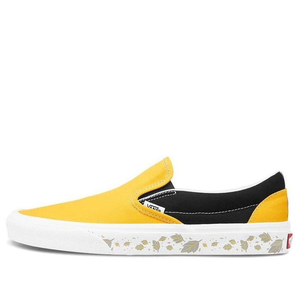 

Кроссовки slip-on black yellow 'black yellow' Vans, черный
