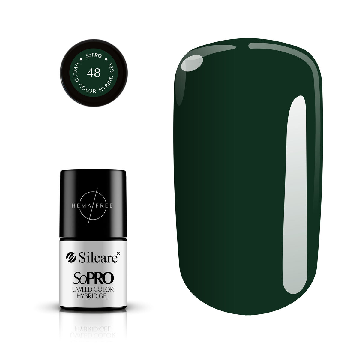 

Silcare, Гибридный лак SoPRO 48, 7 г