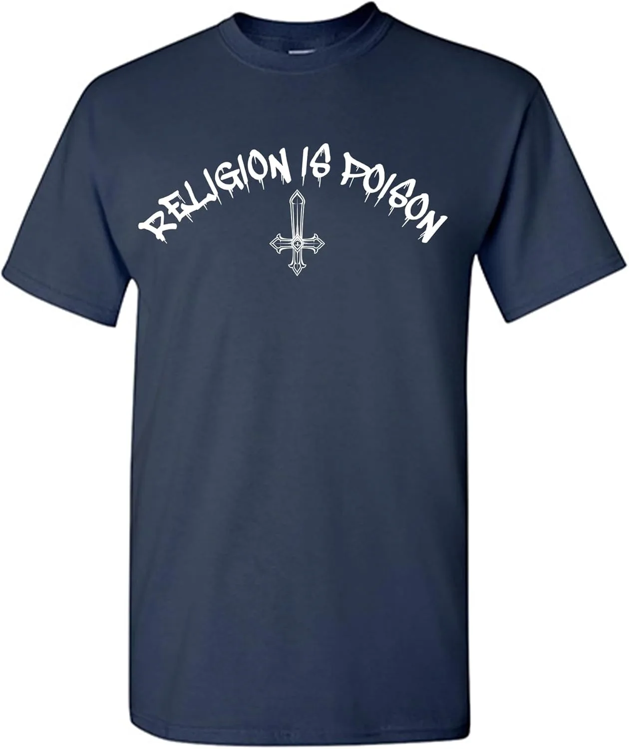 

Футболка с принтом "Religion is Poison" для атеистов Feelin Good Tees