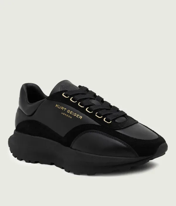 Кожаные кроссовки 166-GASPAR Kurt Geiger, черный