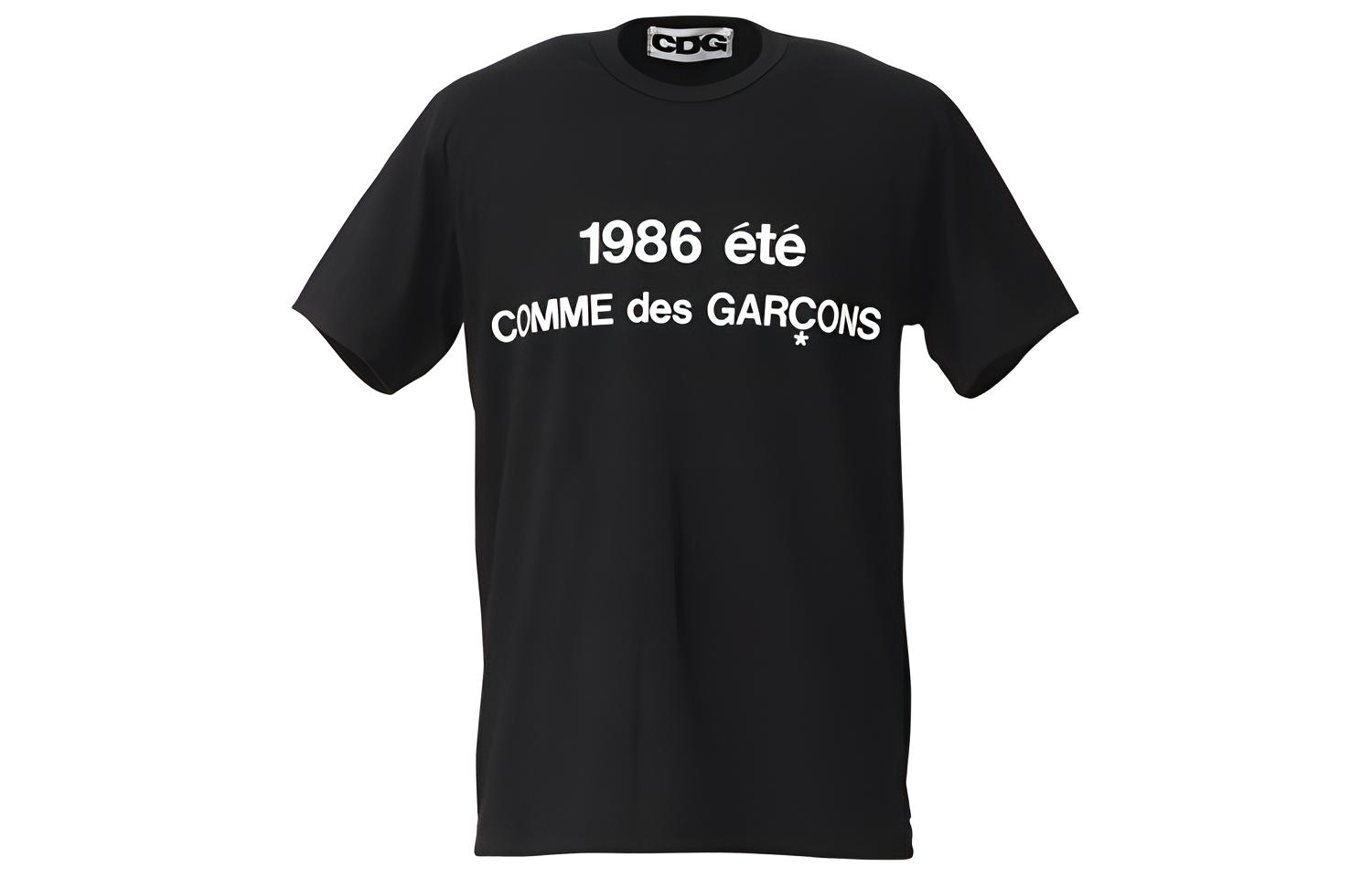 

CDG Футболки унисекс, черные, с круглым вырезом, умеренно прямой крой