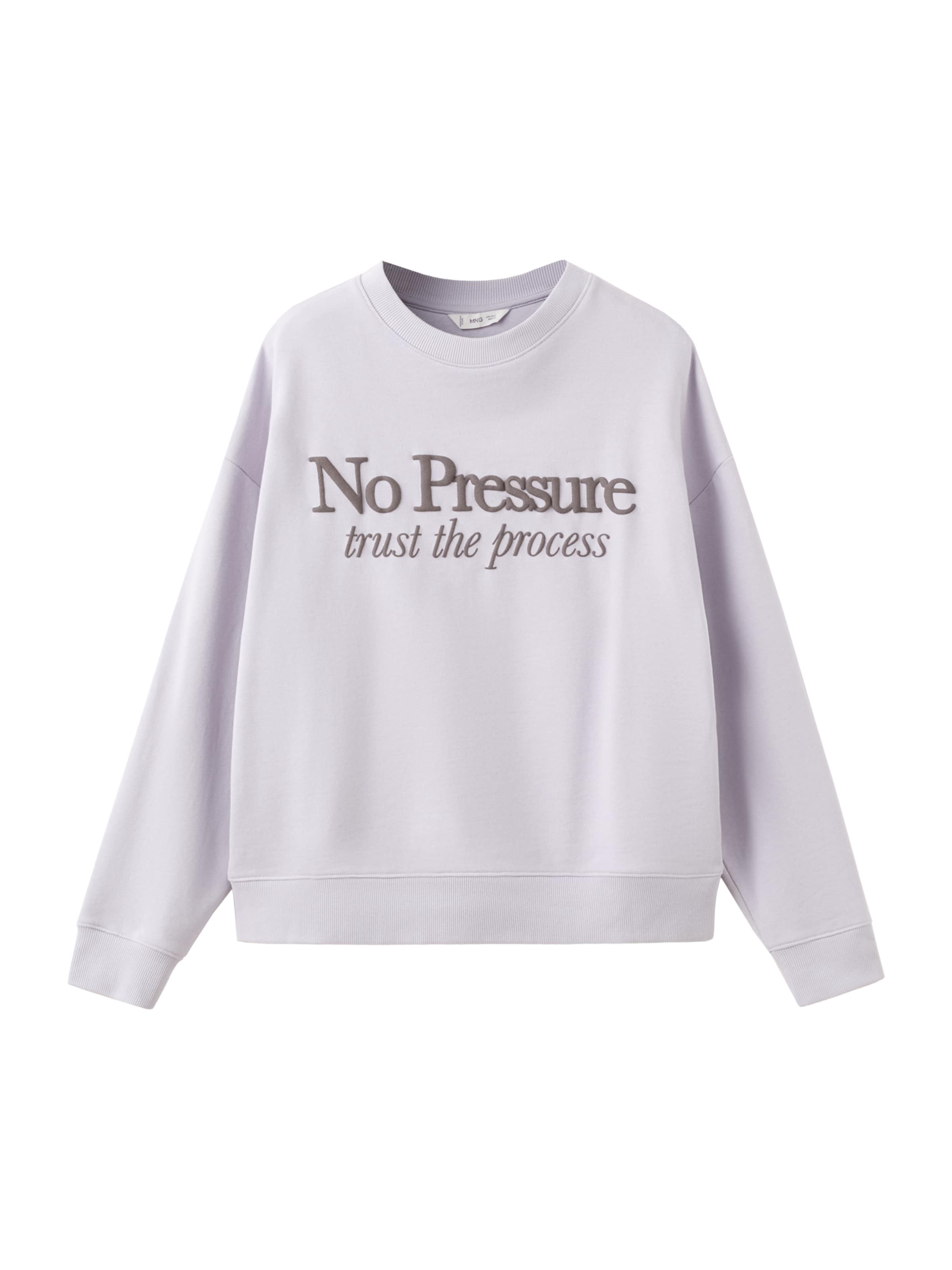 

MANGO TEEN Свитшот 'Pressure' в пастельно-фиолетовом цвете, Фиолетовый, MANGO TEEN Свитшот 'Pressure' в пастельно-фиолетовом цвете