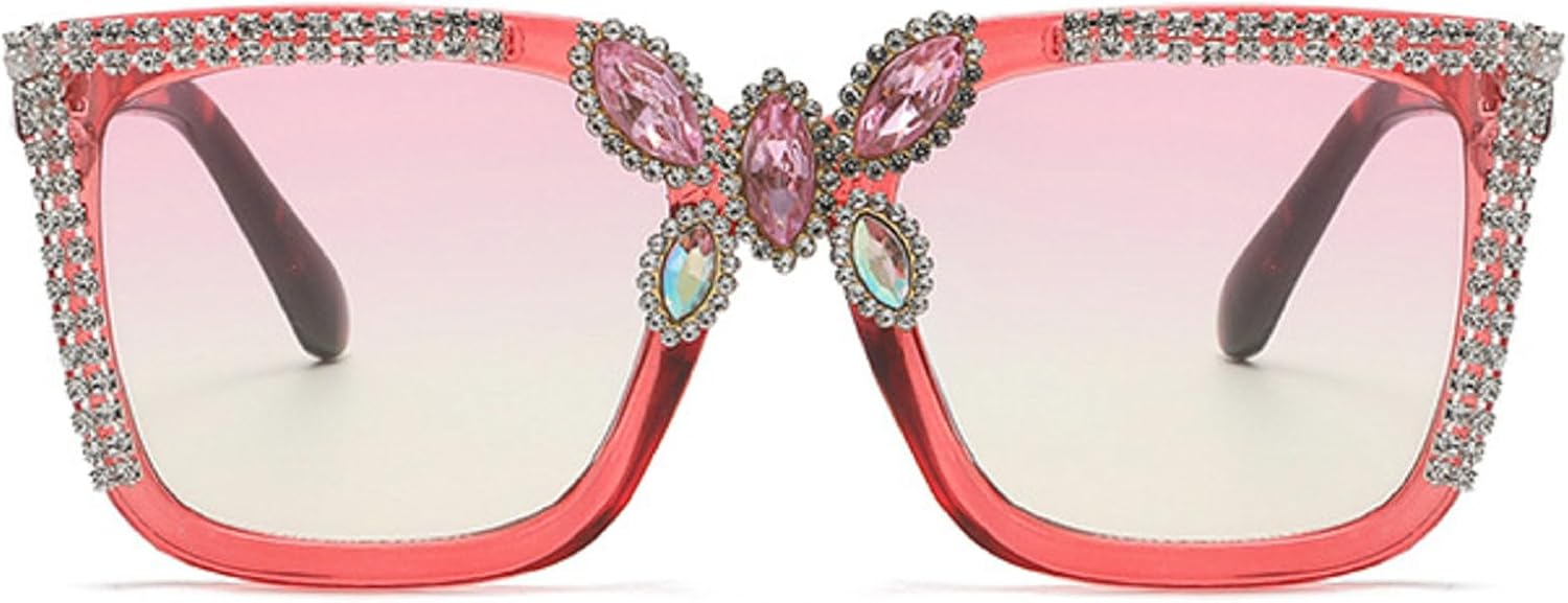 

Большие квадратные солнцезащитные очки в персонализированной оправе, украшенные стразами, для вечеринок, модные солнцезащитные очки для женщин с бриллиантами mincl, C4