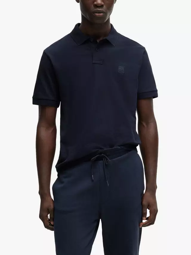 

Поло HUGO BOSS BOSS Stretch Piqué, цвет dark blue