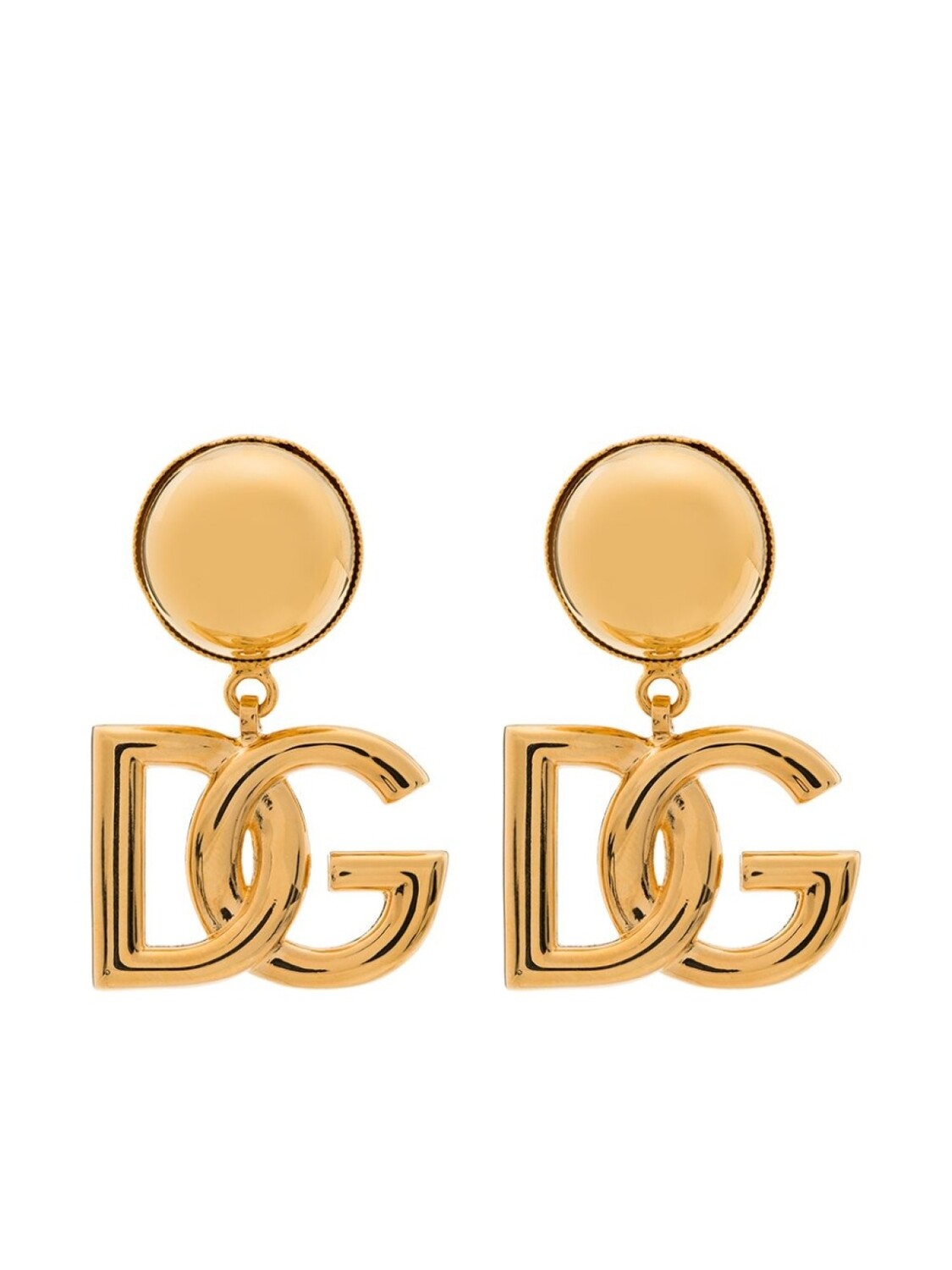 

Серьги-клипсы DG Logo Dolce & Gabbana, золотой