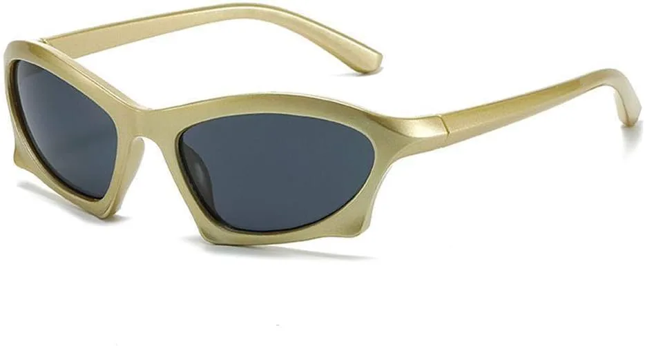 

Солнцезащитные очки неправильной формы для женщин и мужчин, спортивные солнцезащитные очки, ретро-солнцезащитные очки, очки для вождения, модные панк-очки HYYZZC, C12