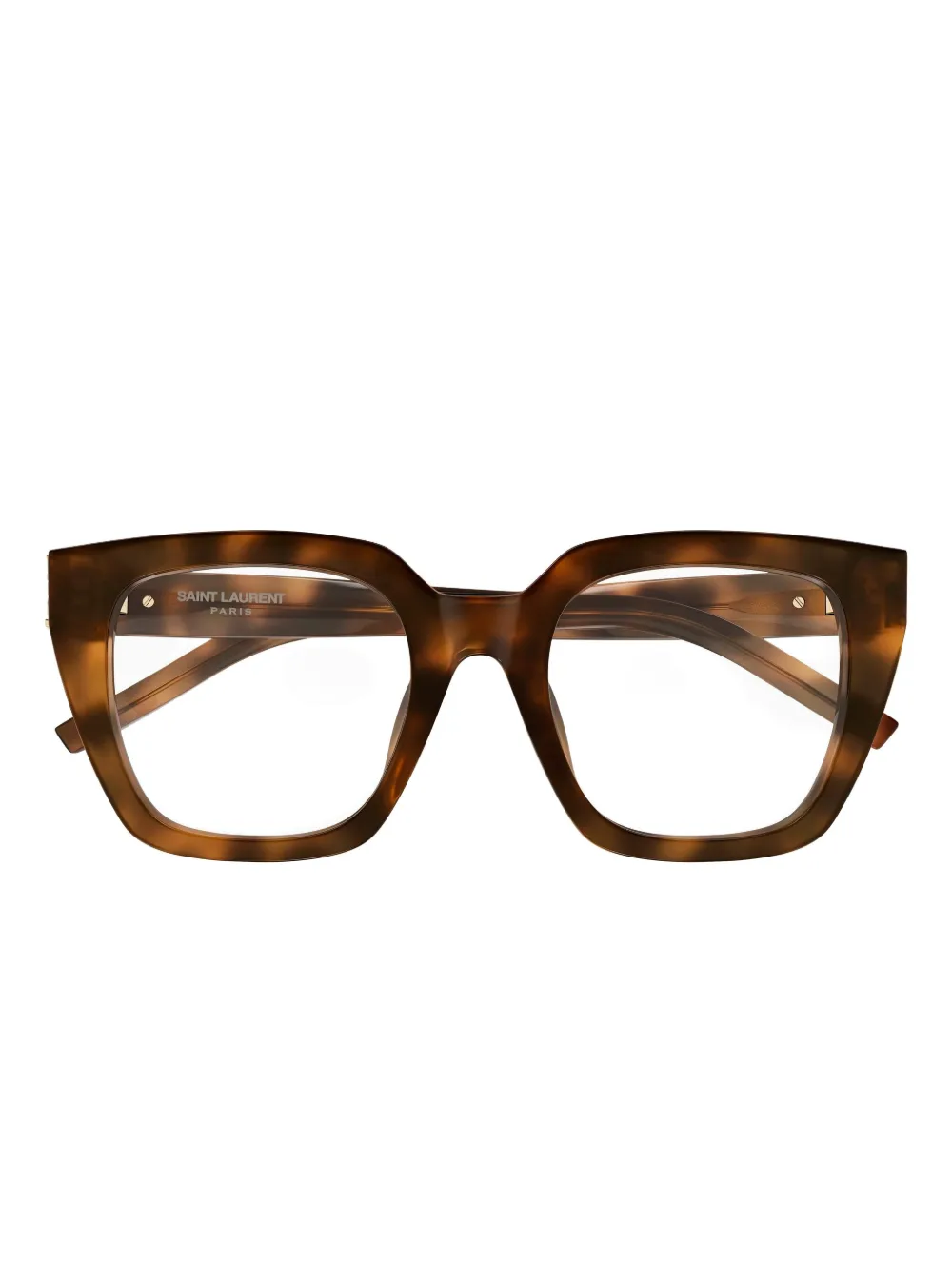 

Квадратные очки Saint Laurent, коричневый