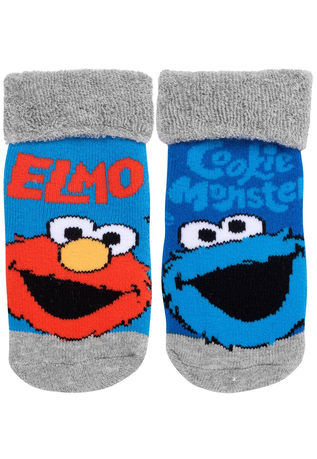 

Носки PACK OF 2 KRÜMELMONSTER ELMO UNISEX ABS RUTSC Sesamstrasse, синий