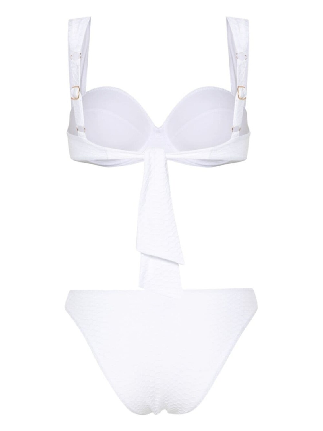 

Noire Swimwear бикини Nikki с тиснением под змеиную кожу, белый