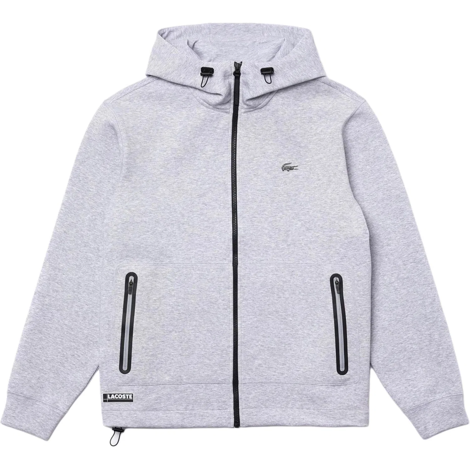 Свитшот мужской с капюшоном LACOSTE серый