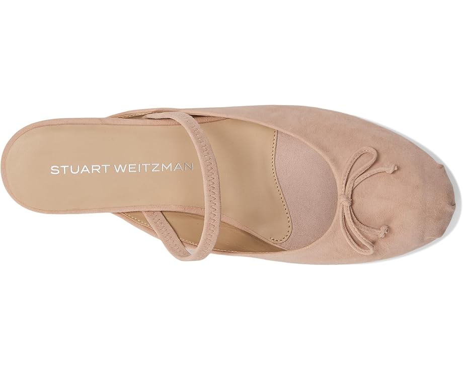 Балетки Stuart Weitzman Prima Bow Ballet Mule, цвет Blushful — фото 2