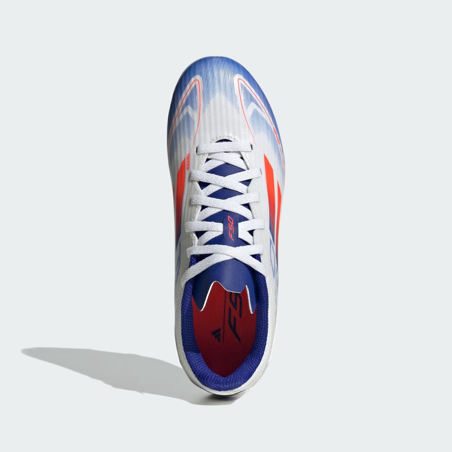 Футбольные бутсы для игры на разных покрытиях F50 League Adidas, цвет Cloud White/Solar Red/Lucid Blue — фото 3
