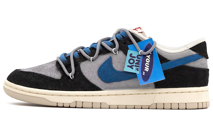 

Кроссовки Nike Dunk Skateboarding Shoes Men Low-top Black/Blue/Gray/Rice, черный