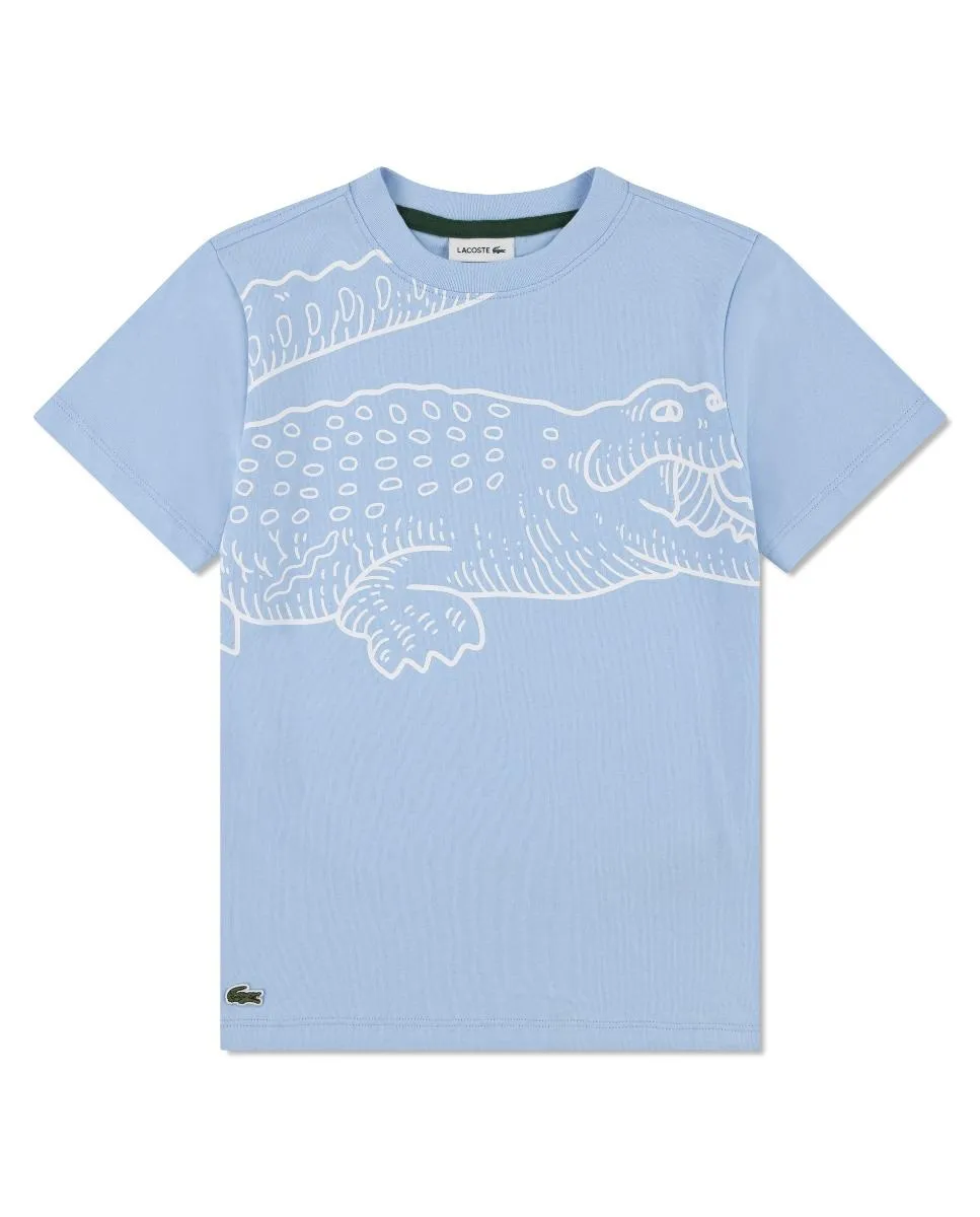 

Футболка с логотипом Vision для мальчика Lacoste, синий