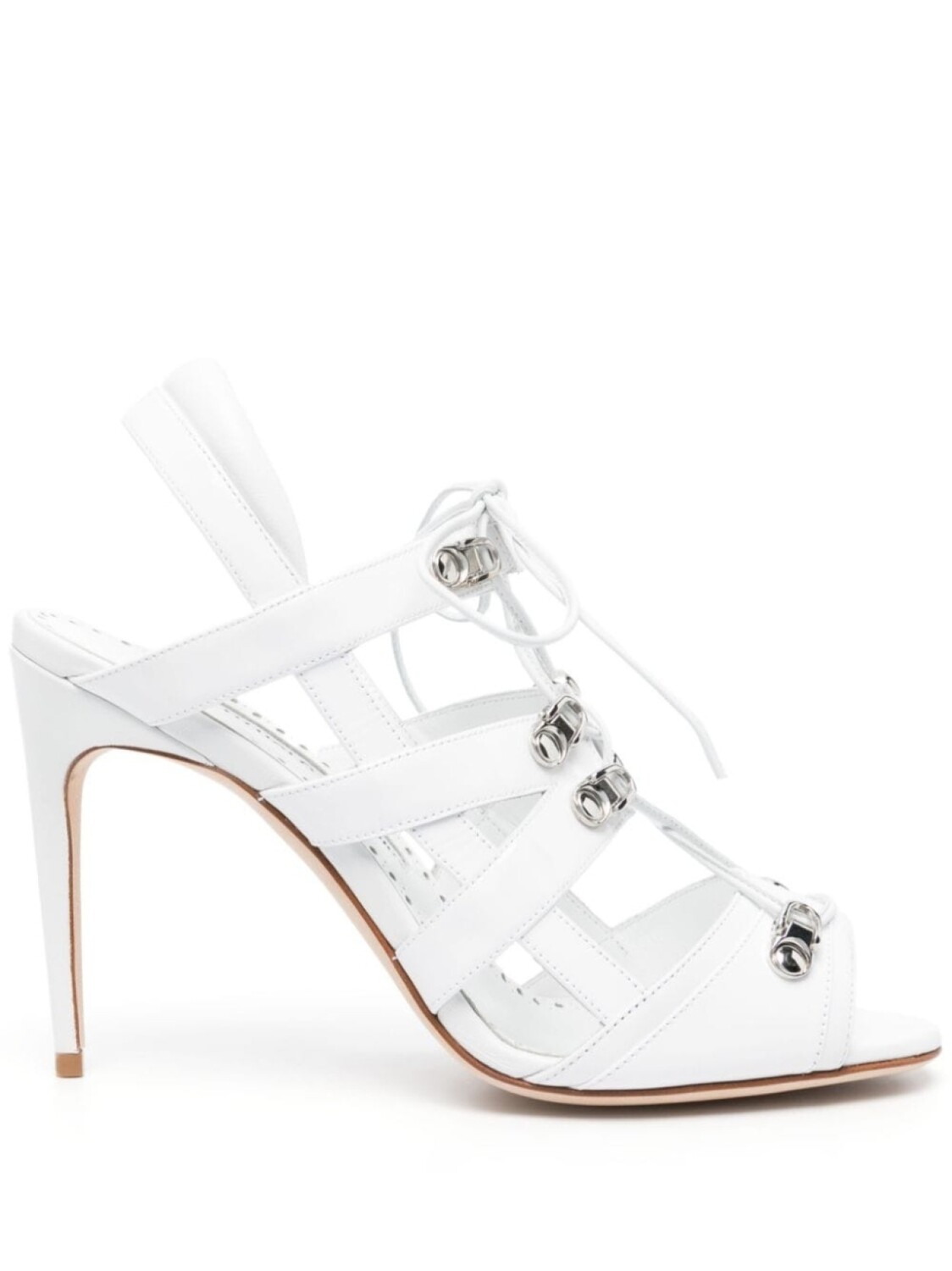 

Manolo Blahnik босоножки Problax 106 со шнуровкой, белый