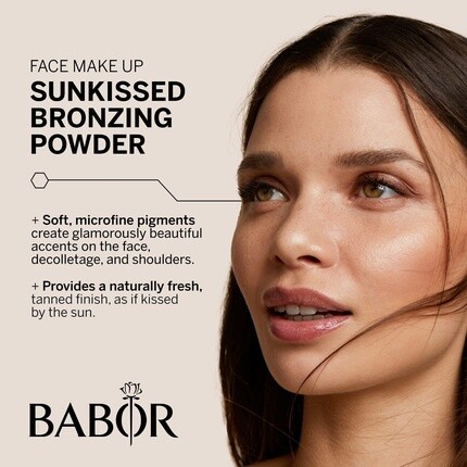 Make Up Satin Duo Bronzer Запеченная двухцветная легкая бронзирующая пудра для естественного загара 6G, Babor — фото 3