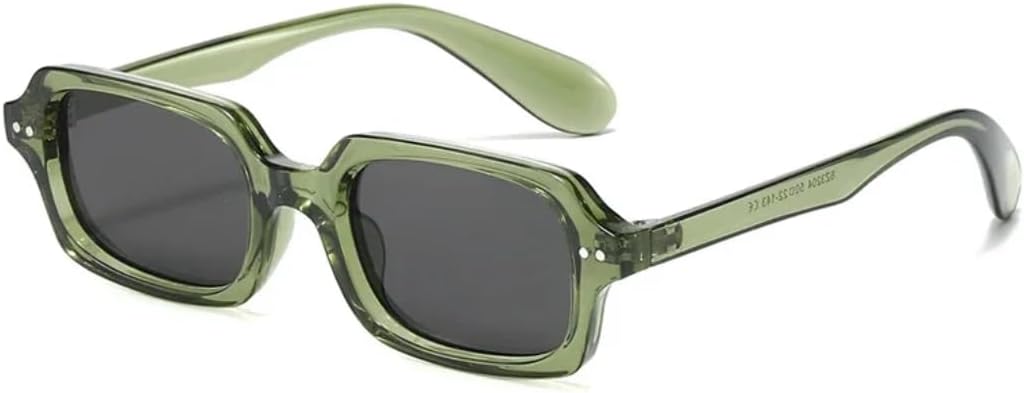 

Солнцезащитные очки с защитой UV400 | Маленькие заклепки, гелевые, градиентного цвета | Для женщин и мужчин, для занятий спортом на открытом воздухе и вождения DSVIGF, Green Grey