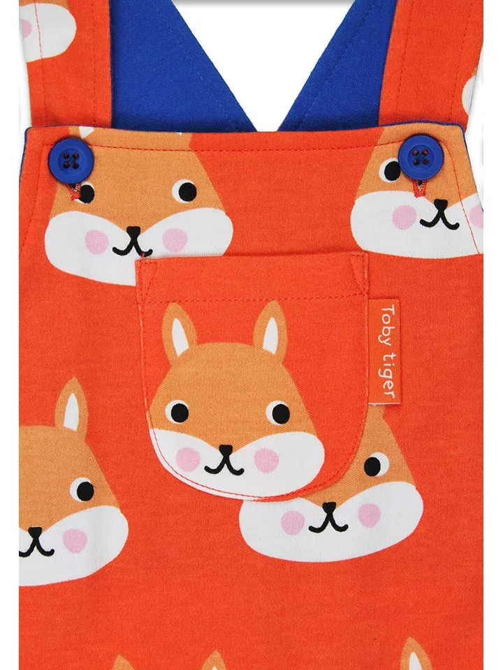 Комбинезон из органического хлопка, Toby Tiger, красный — фото 3