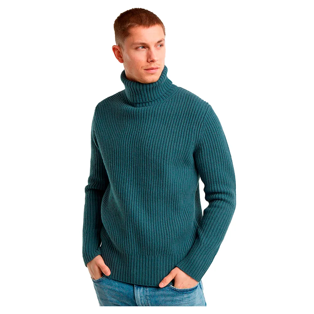 

Свитер G-Star Essential high neck, синий/зеленый